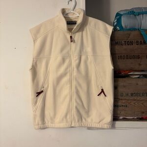 NWT Rugged Terrain White Cream Fleece Vest Unisex Large